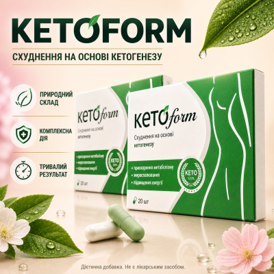 Капсулсы для похудения 40 капсул КетоФорм для кетогенной диеты KetoForm с мощным жиросжигающим эффектом opt-D2-1141