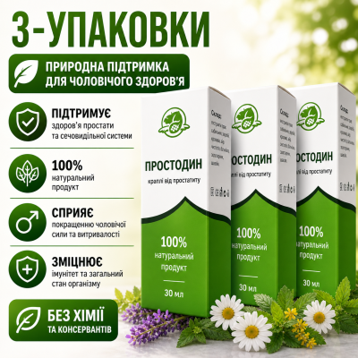 Капли от простатита и для потенции Простодин 3 упаковки поддержка мужского здоровья Prostodin усиление эрекции opt-D5053-3