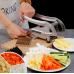 Овочерізка ручна з нержавіючої сталі для картоплі фрі та овочів Potato Chipper з насадками для швидкої нарізки Opt City
