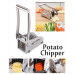 Овочерізка ручна з нержавіючої сталі для картоплі фрі та овочів Potato Chipper з насадками для швидкої нарізки Opt City