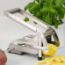 Овочерізка ручна з нержавіючої сталі для картоплі фрі та овочів Potato Chipper з насадками для швидкої нарізки Opt City