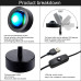 LED лампа для фото відео селфі та стрімів ефект сонця 13 см USB RGB проєкційний світильник для контенту і блогінгу Opt City