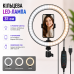 Кільцева LED лампа для фото відео та макіяжу S31 31 см USB регулювання яскравості тримач телефона світло для контенту Opt City Кільцева LED лампа для фото відео та макіяжу S31 31 см USB регулювання яскравості тримач телефона світло для контенту Opt City