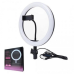 Кільцева LED лампа для фото відео та макіяжу Ring Fill Light ZD666 26 см з тримачем телефона USB нейтральне світло для блогу Opt