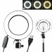 Кільцева LED лампа для фото відео та макіяжу Ring Fill Light ZD666 26 см з тримачем телефона USB нейтральне світло для блогу Opt