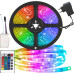 Світлодіодна стрічка RGB для підсвічування кімнати меблів стелі яскраве світло ефект атмосфери LED 5050 Mini гнучка самоклейка Opt