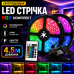 Світлодіодна стрічка RGB для підсвічування кімнати меблів стелі яскраве світло ефект інтер’єру LED 3528 комплект 4.5 метра гнучка