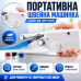 Швейна міні машинка портативна ручна на батарейках для ремонту одягу підшиву тканини Mini Sewing Handy Stitch компактна Opt City