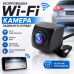 Бездротова камера заднього виду для автомобіля WiFi паркування нічне бачення HD IP67 Android iOS широкий огляд відеореєстратор Opt
