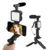 Набір блогера 4 в 1 Video Making Kit AY-49 мікрофон підсвітка трипод тримач смартфона Bluetooth кнопка для зйомки відео фото стрім