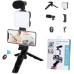 Набір блогера 4 в 1 Video Making Kit AY-49 мікрофон підсвітка трипод тримач смартфона Bluetooth кнопка для зйомки відео фото стрім