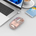 Бездротова мишка акумуляторна безшумна для ноутбука ПК Bluetooth RGB M133 Type-C прозора комп'ютерна миша Opt City