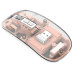Бездротова мишка акумуляторна безшумна для ноутбука ПК Bluetooth RGB M133 Type-C прозора комп'ютерна миша Opt City