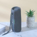 Портативна блютуз колонка для музики та відпочинку водонепроникна TG365 speakerphone grey RGB підсвітка FM з ремінцем optc-9947