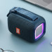 Портативна блютуз колонка з підсвічуванням радіо синя TG339 5W RGB TWS speakerphone blue Bluetooth для музики optc-9942