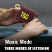 Блютуз колонка для музики TG396 Maroon RGB підсвітка TWS FM радіо стерео звук USB TF portable speaker Bluetooth optc-9993