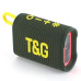 Блютуз колонка для музики TG396 Green RGB підсвітка FM радіо стерео звук USB TF portable speaker Bluetooth optc-9992