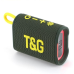 Блютуз колонка для музики TG396 Green RGB підсвітка FM радіо стерео звук USB TF portable speaker Bluetooth optc-9992