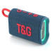 Блютуз колонка для музики TG396 Blue RGB підсвітка FM радіо стерео звук USB TF portable speaker компактна Bluetooth optc-9991