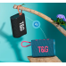 Блютуз колонка для музики TG396 Blue RGB підсвітка FM радіо стерео звук USB TF portable speaker компактна Bluetooth optc-9991