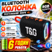 Блютуз-колонка RGB FM радіо speakerphone портативна бездротова акустика TG396 Black пульсуючий саунд Bluetooth optc-9990