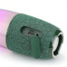 Портативна блютуз колонка компактна з ремінцем радіо підсвічування TG644 RGB speakerphone green для музики і відпочинку Bluetooth
