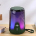 Блютуз Bluetooth-колонка TG652 Green RGB TWS з підсвіткою та ремінцем портативна акустика Bluetooth Type-C microSD optc-9980