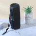 Портативна блютуз колонка для музики та відпочинку водонепроникна TG365 Speakerphone Black RGB підсвітка FM з ремінцем радіо