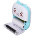 Портативний термопринтер MINI PRINTER Bluetooth міні принтер для телефону Android iOS друк без чорнила блакитний Opt City