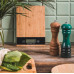 Кухонні електронні ваги для продуктів випічки дієти Electronic Kitchen Scale KE-S 5 кг точність 1г дерев’яна платформа Opt City