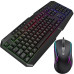 Ігрова клавіатура та мишка RGB для ПК USB мембранний комплект з підсвіткою UKC 9541 регулювання DPI Opt City