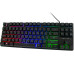 Ігрова клавіатура USB дротова RGB підсвітка TLK 87 gaming keyboard мембранна для ПК ноутбука ENG RUS Opt City