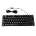 Ігрова клавіатура USB дротова RGB підсвітка TLK 87 gaming keyboard мембранна для ПК ноутбука ENG RUS Opt City