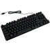 Ігрова клавіатура USB дротова RGB підсвітка TLK 87 gaming keyboard мембранна для ПК ноутбука ENG RUS Opt City