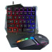Комплект клавіатура та мишка RGB 198I G506 ігровий набір USB для ПК ноутбука 35 клавіш LED підсвітка чорний Opt City