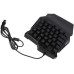Комплект клавіатура та мишка RGB 198I G506 ігровий набір USB для ПК ноутбука 35 клавіш LED підсвітка чорний Opt City