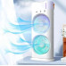 Вентилятор 3в1 USB з розпилювачем автоповоротом LED підсвіткою Air Double-ended Spray Fan для дому офісу дачі Opt City