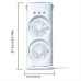 Вентилятор 3в1 USB з розпилювачем автоповоротом LED підсвіткою Air Double-ended Spray Fan для дому офісу дачі Opt City