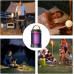 Знищувач комах лампа москітна LED UV USB Type C нічник 5W до 20м2 Camping Mosquito Lamp чорна захист розмір 14x8.5 компактна Opt