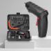 Шурупокрут електричний акумуляторний 47 в 1 викрутка з насадками USB LED реверс Electric Screwdriver Set для дому та майстерні Opt