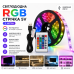 Світлодіодна стрічка 5V 5050 RGB USB 2 м LED підсвітка для телевізора меблів ПК кімнати з клейкою основою для декоративного світла