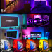 Світлодіодна стрічка 5V 5050 RGB USB 2 м LED підсвітка для телевізора меблів ПК кімнати з клейкою основою для декоративного світла