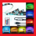 Світлодіодна стрічка 5V 5050 RGB USB 2 м LED підсвітка для телевізора меблів ПК кімнати з клейкою основою для декоративного світла