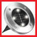 Вуличний світильник на сонячній батареї Solar Light at Garden Disk Lights 4 LED 5W IP65 для саду двору доріжок Opt City