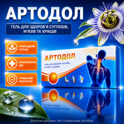 Гель для суглобів Артодол Artodol від болю в суглобах і м’язах відновлення хрящів протизапальний ефект швидке полегшення city-4299