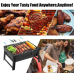 Портативний гриль мангал для пікніка барбекю та відпочинку на природі Portable Barbecue Grill 360x270x280 складний переносний Opt
