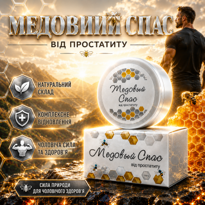 Медовий спас від простатиту комфорт сечовипускання чоловіче здоров’я природна формула city-5090