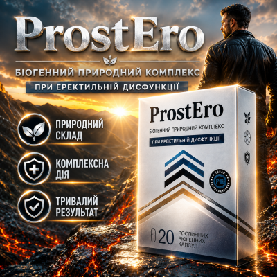 Капсули від простатиту ПростЕро комфорт сечовипускання чоловіче здоров’я ProstEro природна формула city-5075