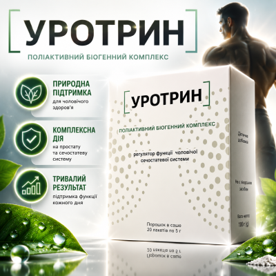 Регулятор функції сечостатевої системи Уротрин підтримка простати комфорт сечовипускання чоловіче здоров’я Urotrin природна формул
