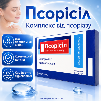 Комплекс від псоріазу засіб для шкіри Псорісіл при лущенні подразненні дерматиті активний догляд для тіла city-4303